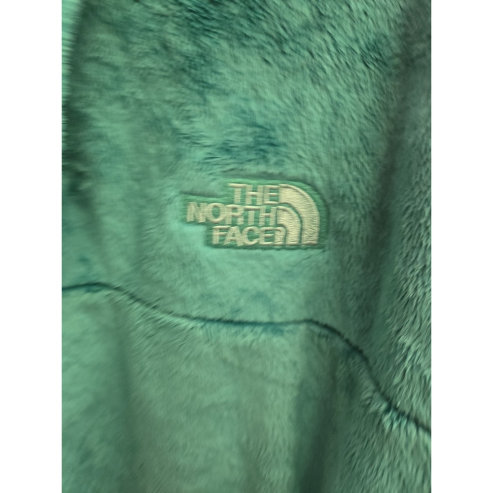 Women's North Face Fleece Pullover Quarter Zip With Hood  Porcelain Green 3X - Picture 5 of 6